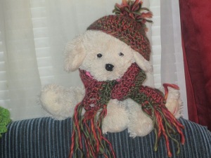 Doll hat and scarf